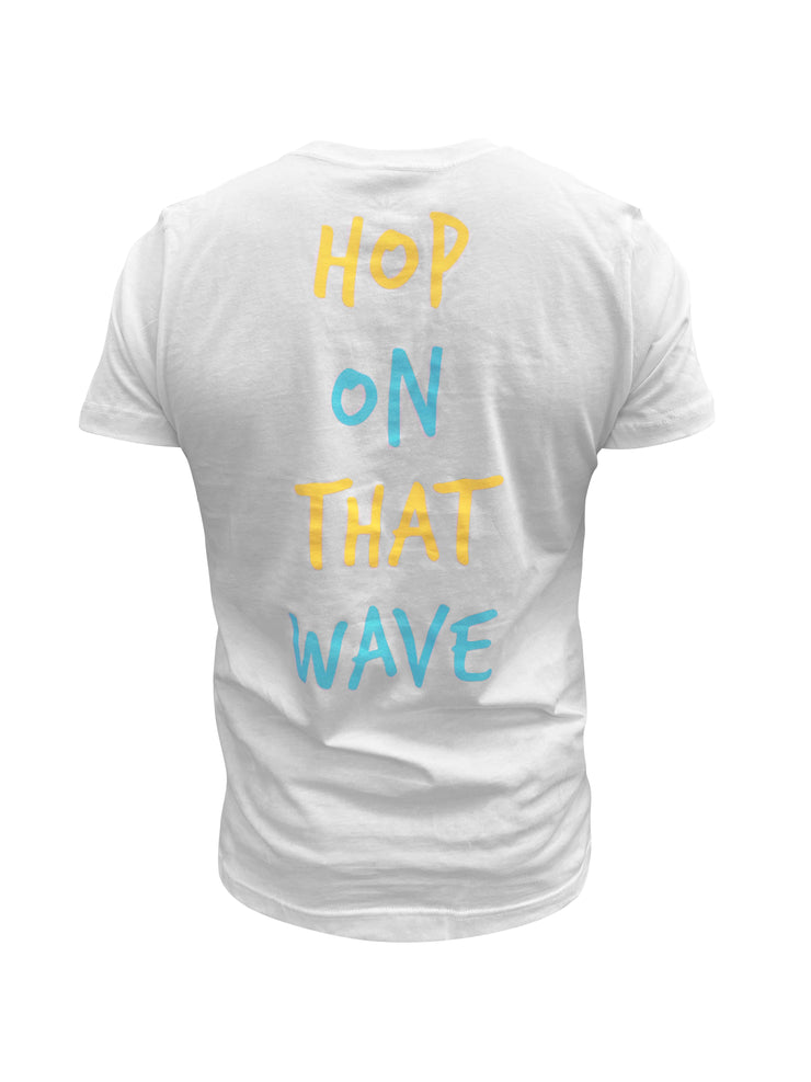 Hop On That Wave Tee (White)