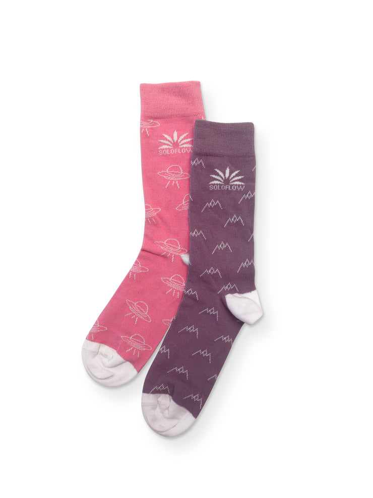 OG Purple/Pink Mismatch Socks