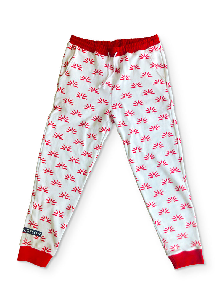 Soloflow Off-Red Patterned Logo Jogger Sweatpants