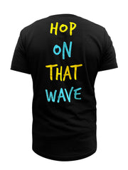 Hop On That Wave Tee (Black)