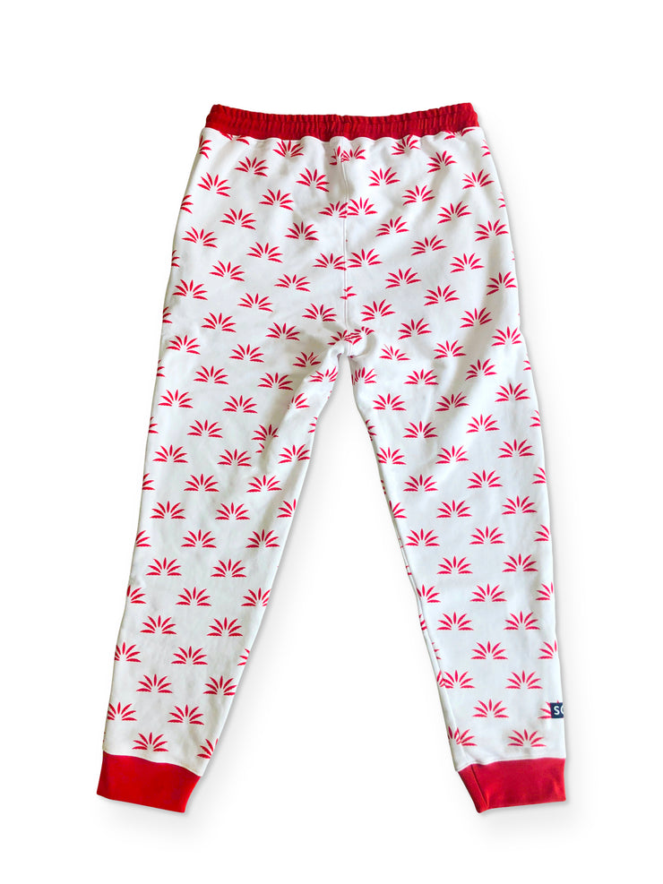 Soloflow Off-Red Patterned Logo Jogger Sweatpants