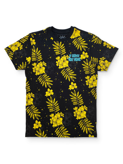 U know the vibes flower tee shirt - SOLOFLOW