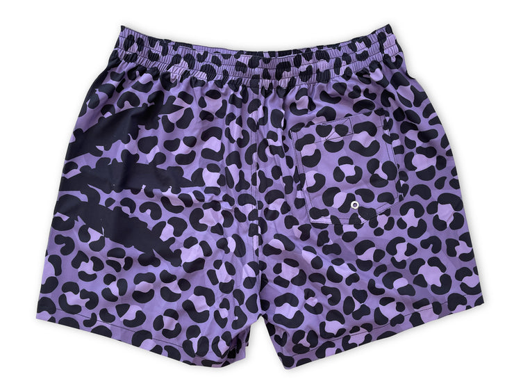 Soloflow Brand Merch - Purple Cheetah Shorts