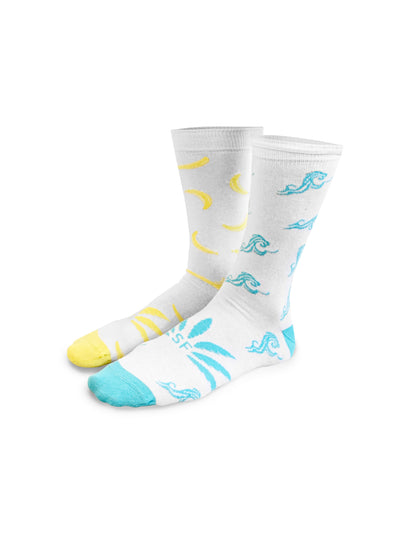 Wave x Banana Mismatch Socks - Soloflow Brand Merch
